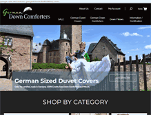 Tablet Screenshot of germanduvetcovers.com